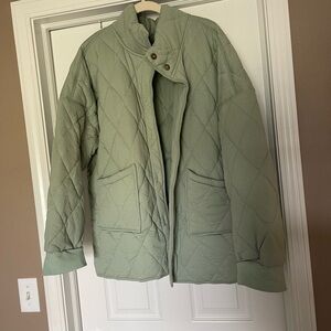 Alya Sage Quilted Jacket